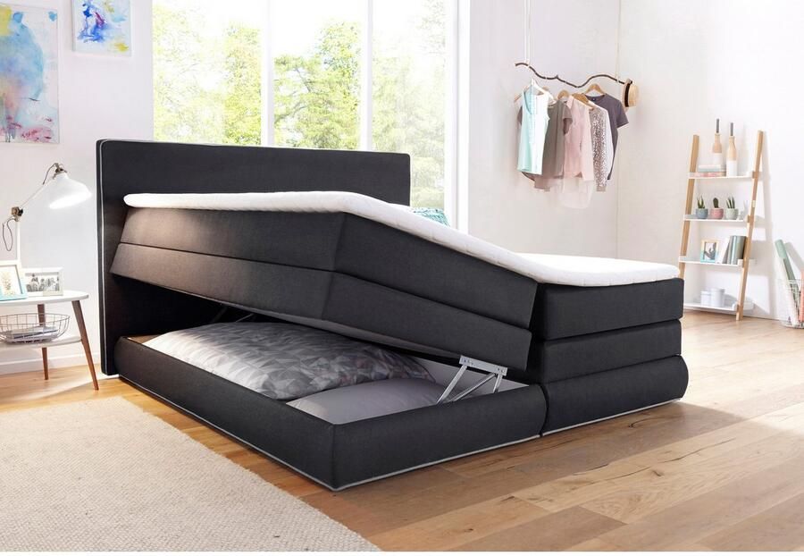 COLLECTION AB Boxspring Ninoni incl. bedlade topper en optioneel met led-verlichting - Foto 8