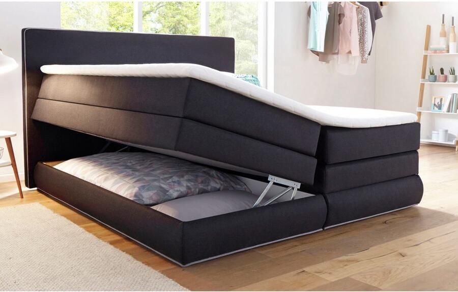 COLLECTION AB Boxspring Ninoni incl. bedlade topper en optioneel met led-verlichting - Foto 5
