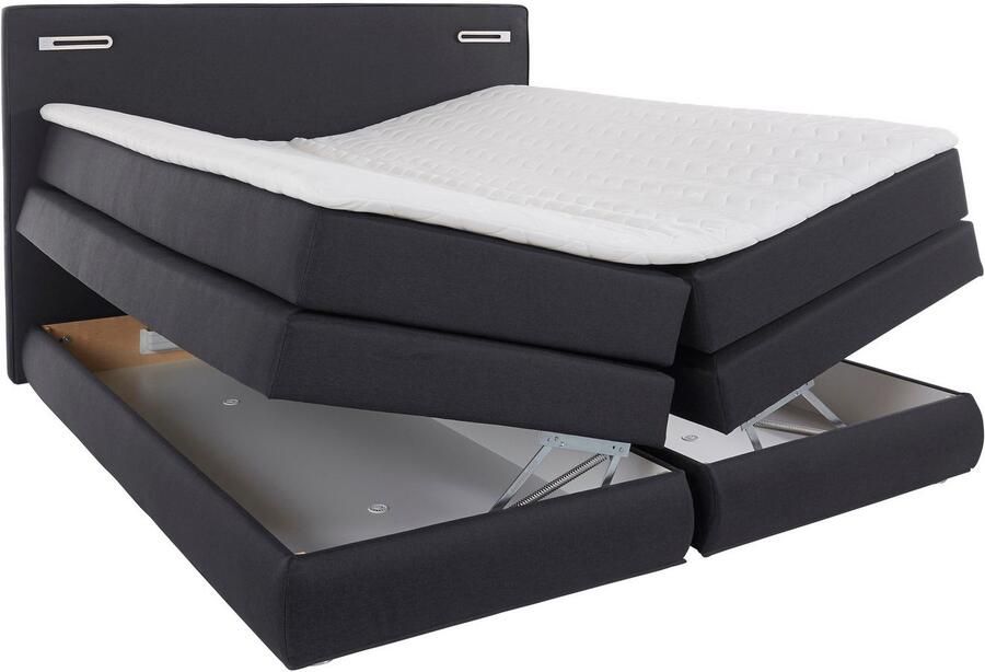 COLLECTION AB Boxspring Ninoni incl. bedlade topper en optioneel met led-verlichting - Foto 7