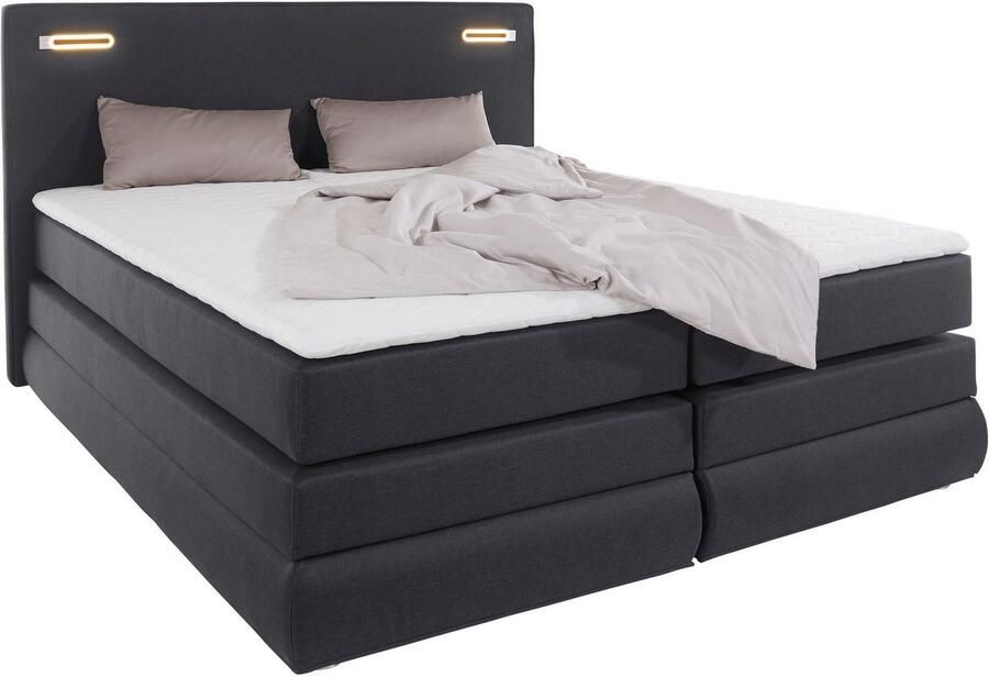 COLLECTION AB Boxspring Ninoni incl. bedlade topper en optioneel met led-verlichting - Foto 6
