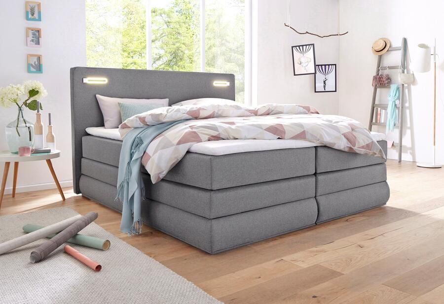 COLLECTION AB Boxspring Ninoni incl. bedlade topper en optioneel met led-verlichting - Foto 8