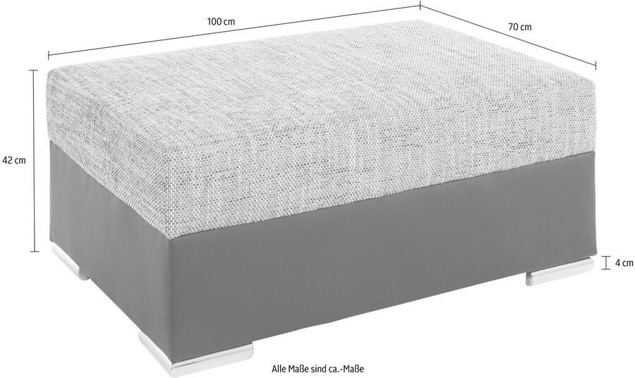 COLLECTION AB Hocker John Vrij in de ruimte te plaatsen optioneel met bonellfeder - Foto 8