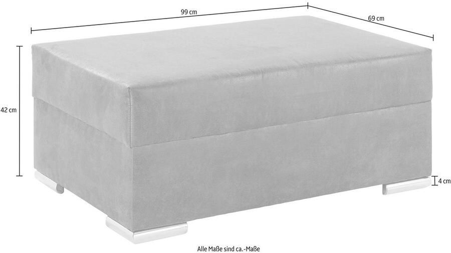 COLLECTION AB Hocker John Vrij in de ruimte te plaatsen optioneel met bonellfeder - Foto 4