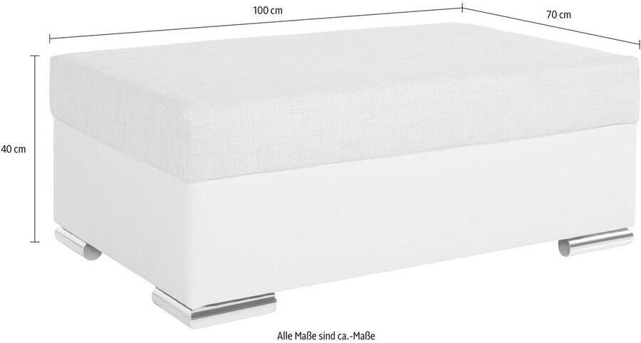 COLLECTION AB Hocker John Vrij in de ruimte te plaatsen optioneel met bonellfeder - Foto 3