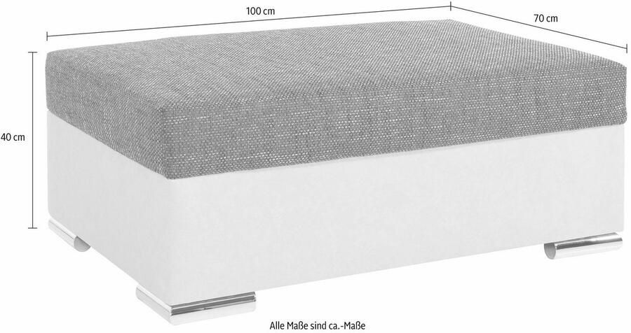 COLLECTION AB Hocker John Vrij in de ruimte te plaatsen optioneel met bonellfeder - Foto 3