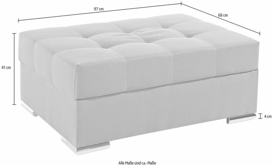 COLLECTION AB Hocker Josy B: 97 cm individueel te combineren vering - Foto 4