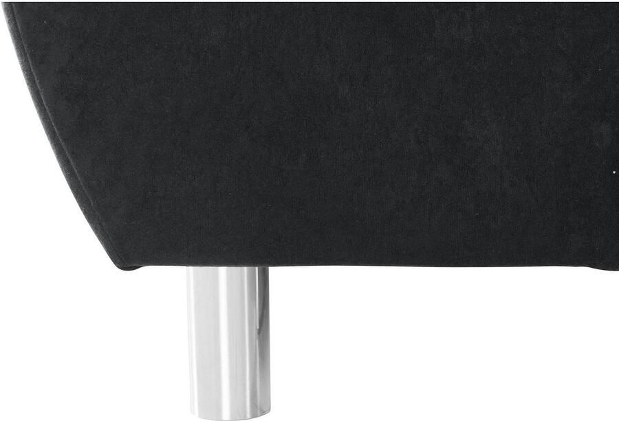 COLLECTION AB Hoekbank (Besparingsset) Innsbruck L-vorm en poef Hoekbank en hocker récamier links of rechts te monteren (voordeelset) - Foto 2