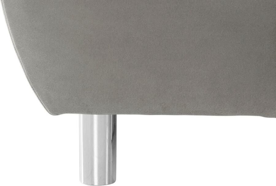 COLLECTION AB Hoekbank (Besparingsset) Innsbruck L-vorm en poef Hoekbank en hocker récamier links of rechts te monteren (voordeelset) - Foto 2