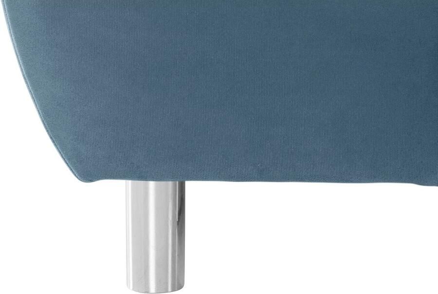 COLLECTION AB Hoekbank (Besparingsset) Innsbruck L-vorm en poef Hoekbank en hocker récamier links of rechts te monteren (voordeelset) - Foto 2