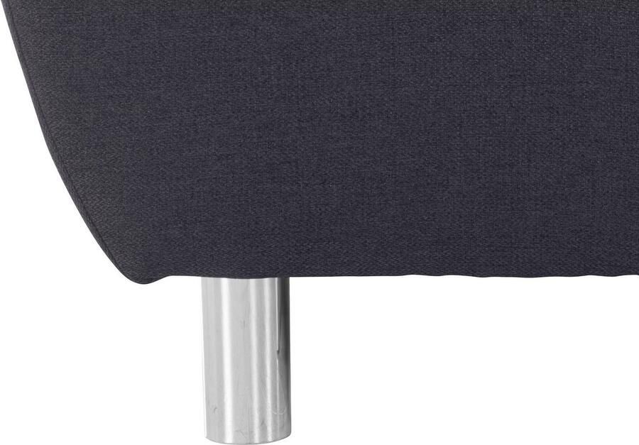 COLLECTION AB Hoekbank (Besparingsset) Innsbruck L-vorm en poef Hoekbank en hocker récamier links of rechts te monteren (voordeelset) - Foto 2