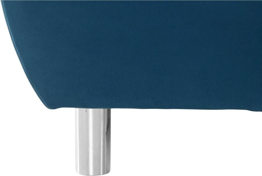 COLLECTION AB Hoekbank (Besparingsset) Innsbruck L-vorm en poef Hoekbank en hocker récamier links of rechts te monteren (voordeelset) - Foto 2