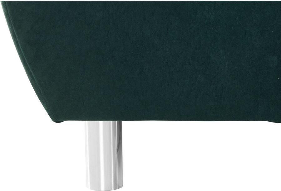 COLLECTION AB Hoekbank (Besparingsset) Innsbruck L-vorm en poef Hoekbank en hocker récamier links of rechts te monteren (voordeelset) - Foto 2