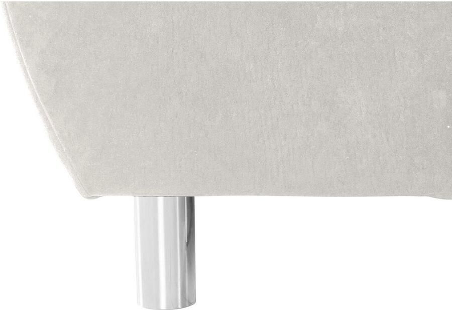 COLLECTION AB Hoekbank (Besparingsset) Innsbruck L-vorm en poef Hoekbank en hocker récamier links of rechts te monteren (voordeelset) - Foto 2