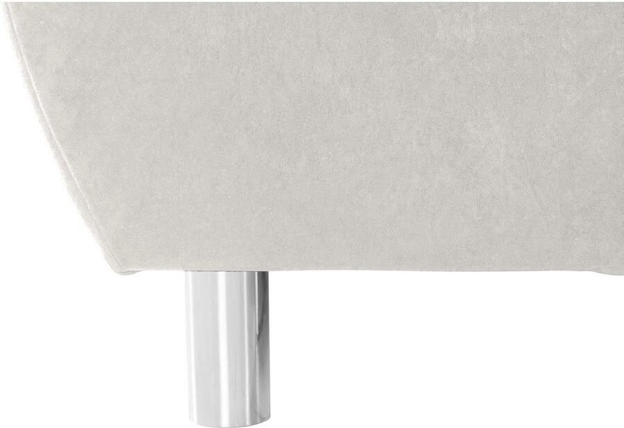 COLLECTION AB Hoekbank (Besparingsset) Innsbruck L-vorm en poef Hoekbank en hocker récamier links of rechts te monteren (voordeelset) - Foto 2