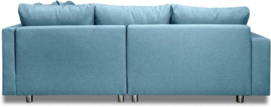 COLLECTION AB Hoekbank Cannes L-vorm met hocker inclusief slaapfunctie - Foto 13