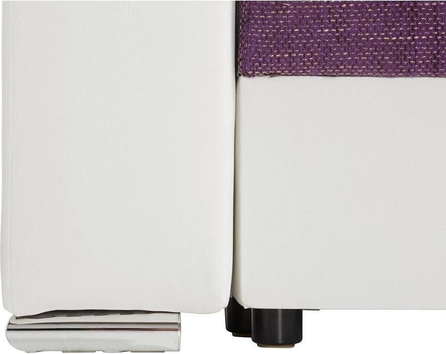 COLLECTION AB Hoekbank John L-vorm Verstelbare armleuning slaapfunctie bedlade ottomane aan beide zijden monteerbaar - Foto 2