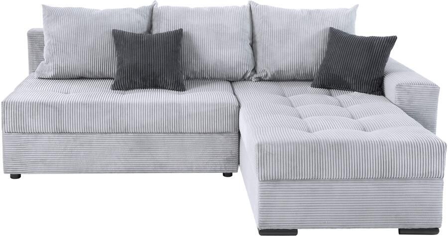 COLLECTION AB Hoekbank Josy L-vorm breedte 214 cm met 3 grote rugkussens - Foto 6