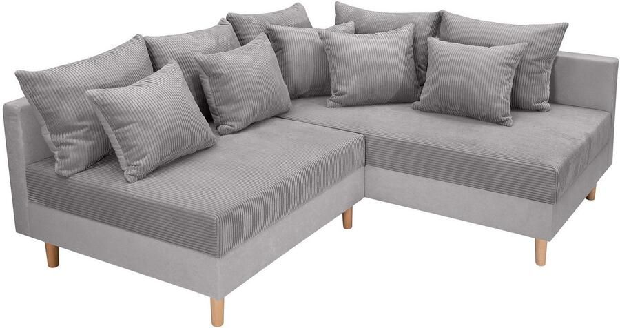 COLLECTION AB Hoekbank L-model Hoekbank ottomane aan de rechterzijde monteerbaar comfortabele Bonnell-pocketvering - Foto 9