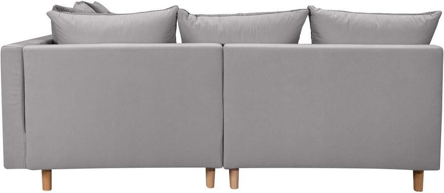 COLLECTION AB Hoekbank L-model Hoekbank ottomane aan de rechterzijde monteerbaar comfortabele Bonnell-pocketvering - Foto 8