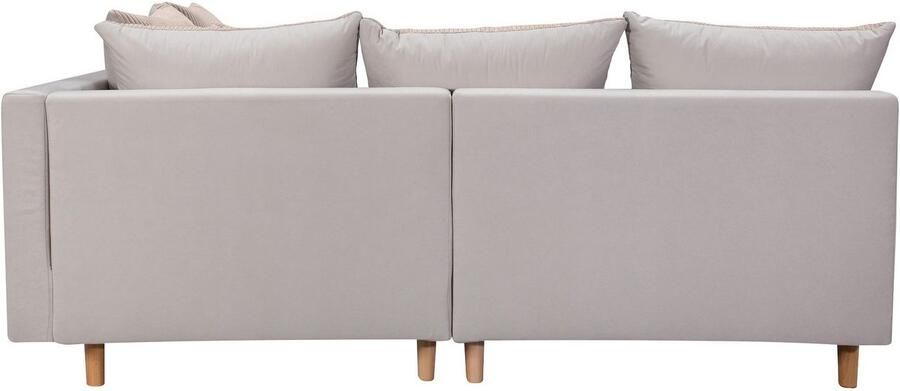 COLLECTION AB Hoekbank L-model Hoekbank ottomane aan de rechterzijde monteerbaar comfortabele Bonnell-pocketvering - Foto 8