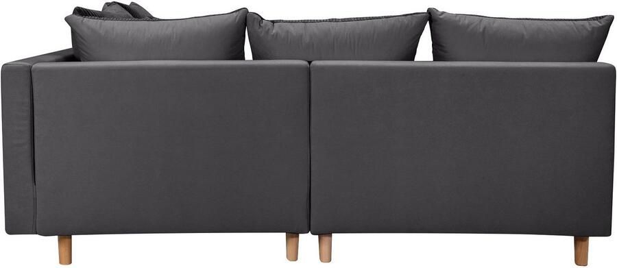 COLLECTION AB Hoekbank L-model Hoekbank ottomane aan de rechterzijde monteerbaar comfortabele Bonnell-pocketvering - Foto 7