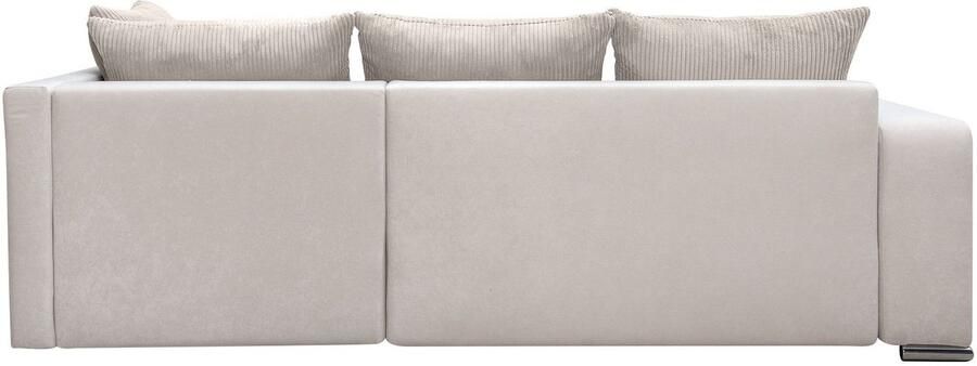 COLLECTION AB Hoekbank L-model Regalarmleuning met LED RGB verlichting bedfunctie en bedbox - Foto 11