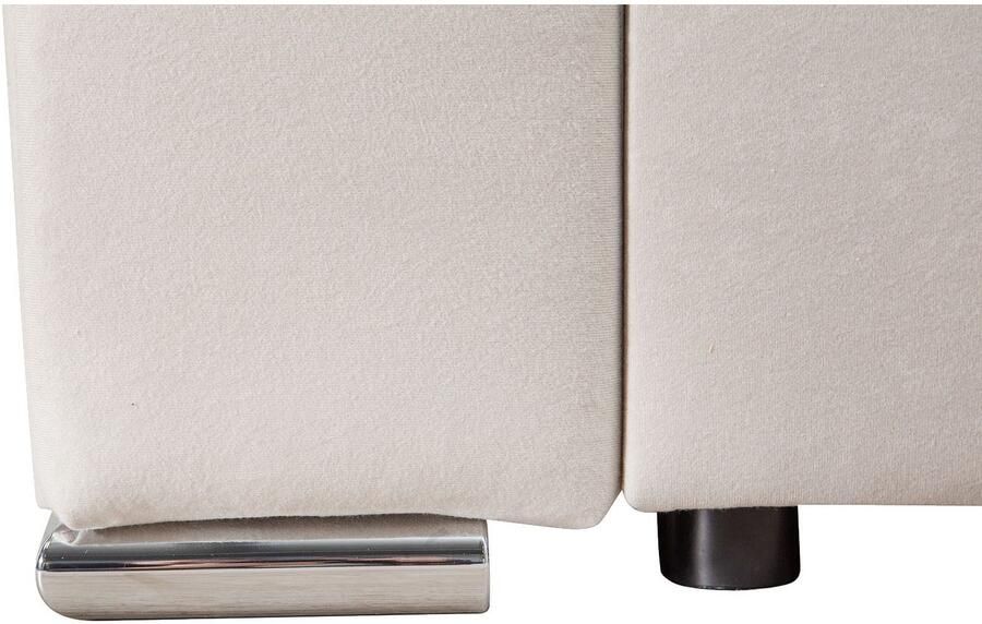 COLLECTION AB Hoekbank L-model Regalarmleuning met LED RGB verlichting bedfunctie en bedbox - Foto 6