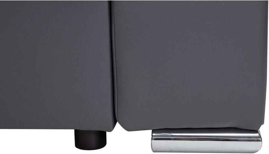 COLLECTION AB Hoekbank L-model Regalarmleuning met LED RGB verlichting bedfunctie en bedbox - Foto 7