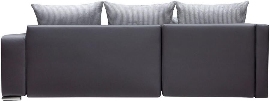 COLLECTION AB Hoekbank L-model Regalarmleuning met LED RGB verlichting bedfunctie en bedbox - Foto 14