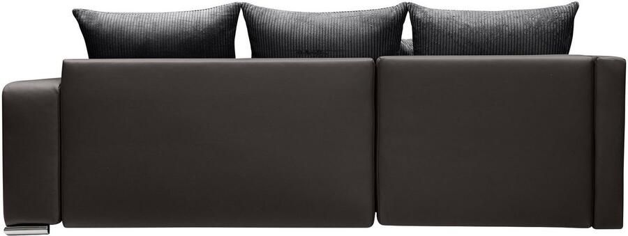 COLLECTION AB Hoekbank L-model Regalarmleuning met LED RGB verlichting bedfunctie en bedbox - Foto 13