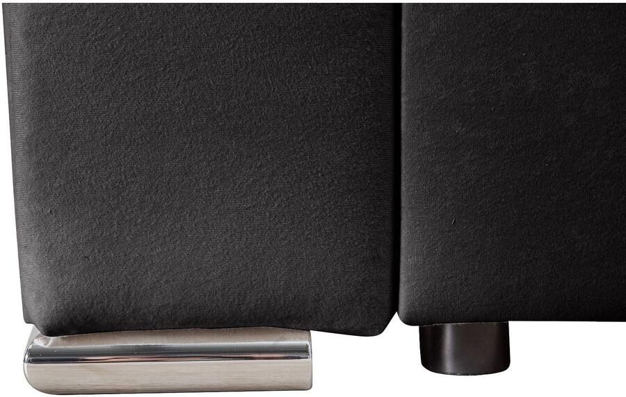 COLLECTION AB Hoekbank L-model Regalarmleuning met LED RGB verlichting bedfunctie en bedbox - Foto 6