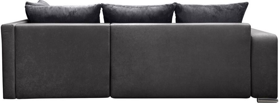 COLLECTION AB Hoekbank L-model Regalarmleuning met LED RGB verlichting bedfunctie en bedbox - Foto 12