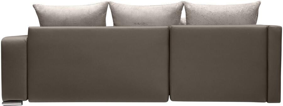 COLLECTION AB Hoekbank L-model Regalarmleuning met LED RGB verlichting bedfunctie en bedbox - Foto 14