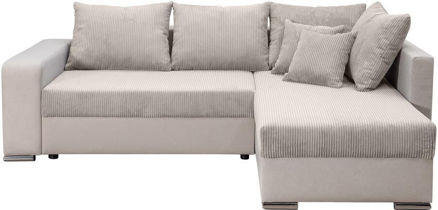 COLLECTION AB Hoekbank L-model Regalarmleuning met LED RGB verlichting bedfunctie en bedbox - Foto 8