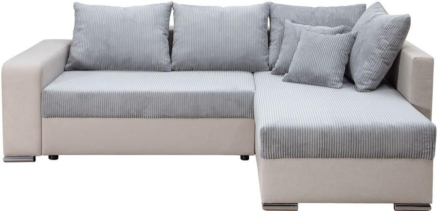 COLLECTION AB Hoekbank L-model Regalarmleuning met LED RGB verlichting bedfunctie en bedbox - Foto 8