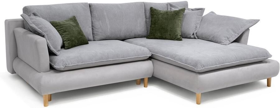 COLLECTION AB Hoekbank Mandela L-vorm met slaapfunctie en bedkist - Foto 2
