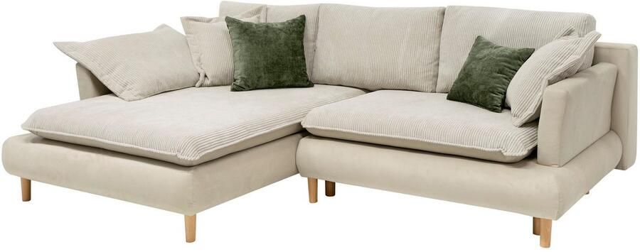 COLLECTION AB Hoekbank Mandela L-vorm met slaapfunctie en bedkist - Foto 4