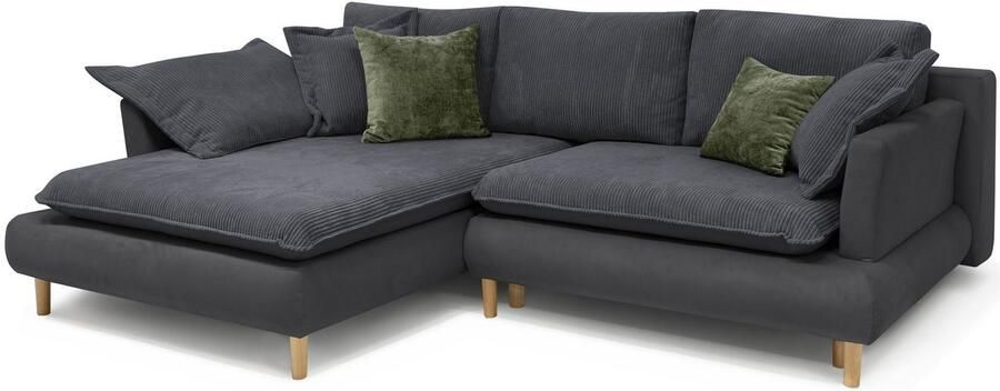 COLLECTION AB Hoekbank Mandela L-vorm met slaapfunctie en bedkist - Foto 2