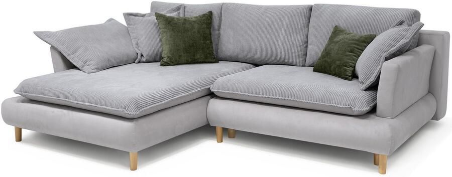 COLLECTION AB Hoekbank Mandela L-vorm met slaapfunctie en bedkist - Foto 2