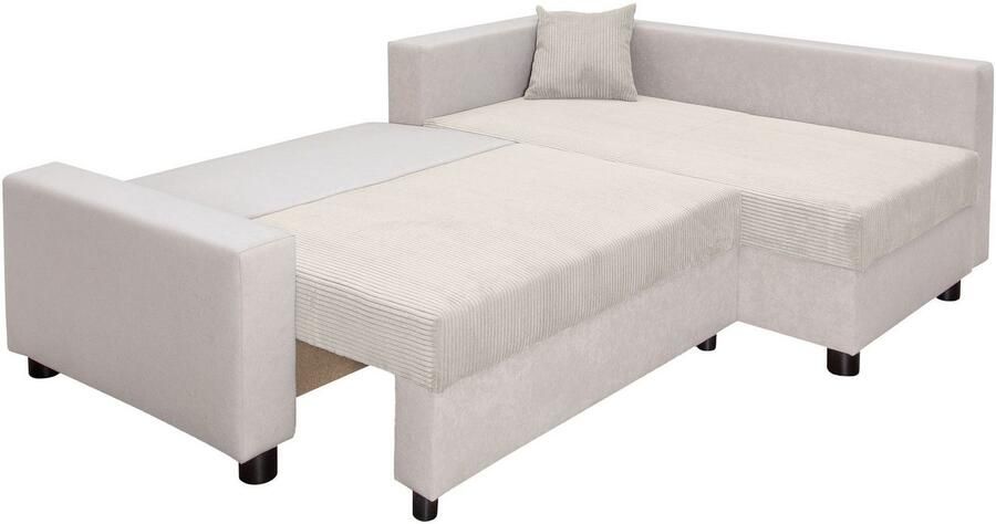 COLLECTION AB Hoekbank Parma L-vorm met slaapfunctie en bedlade inclusief kussens bonell-federkern - Foto 7