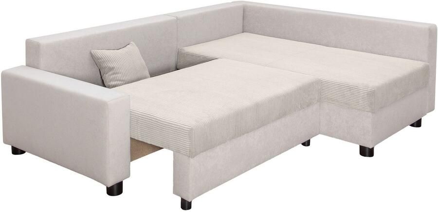 COLLECTION AB Hoekbank Parma L-vorm met slaapfunctie en bedlade inclusief kussens bonell-federkern - Foto 9