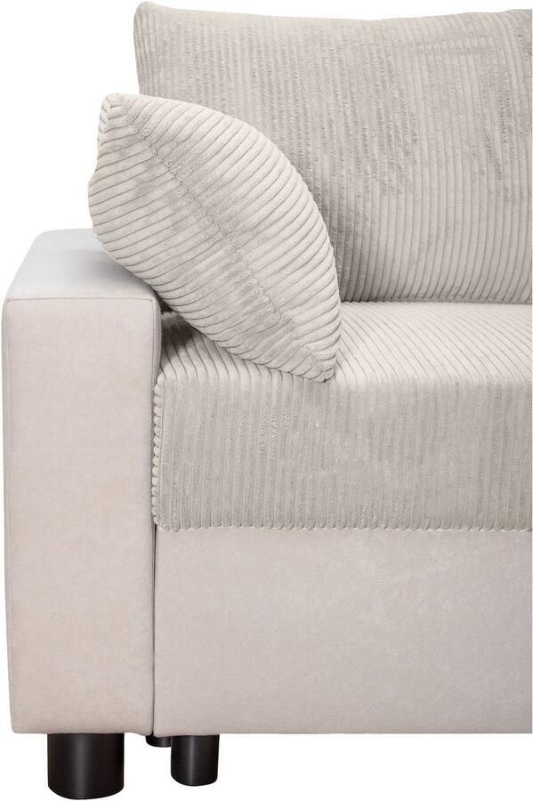 COLLECTION AB Hoekbank Parma L-vorm met slaapfunctie en bedlade inclusief kussens bonell-federkern - Foto 5