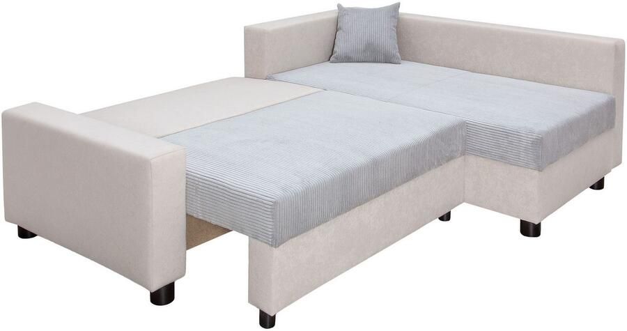 COLLECTION AB Hoekbank Parma L-vorm met slaapfunctie en bedlade inclusief kussens bonell-federkern - Foto 7