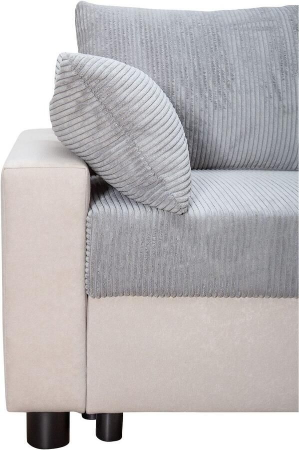 COLLECTION AB Hoekbank Parma L-vorm met slaapfunctie en bedlade inclusief kussens bonell-federkern - Foto 5