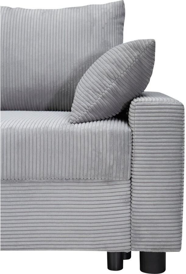 COLLECTION AB Hoekbank Parma L-vorm met slaapfunctie en bedlade inclusief kussens bonell-federkern - Foto 5