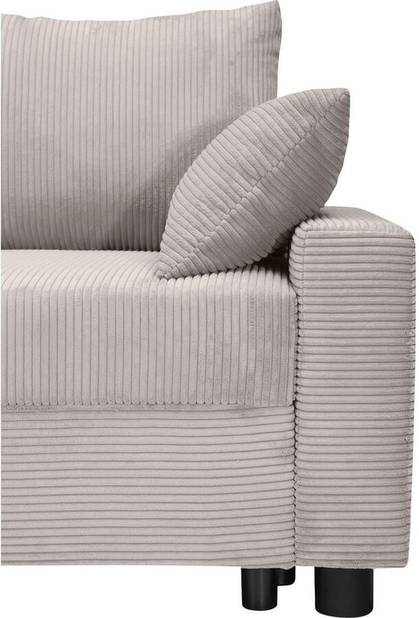 COLLECTION AB Hoekbank Parma L-vorm met slaapfunctie en bedlade inclusief kussens bonell-federkern - Foto 5