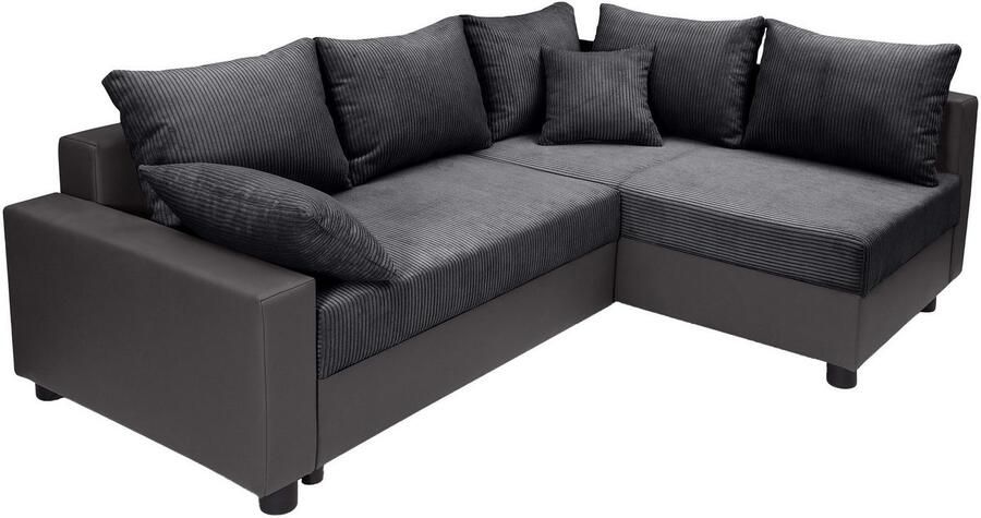 COLLECTION AB Hoekbank Parma L-vorm met slaapfunctie en bedlade inclusief kussens bonell-federkern - Foto 8