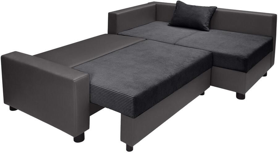 COLLECTION AB Hoekbank Parma L-vorm met slaapfunctie en bedlade inclusief kussens bonell-federkern - Foto 7