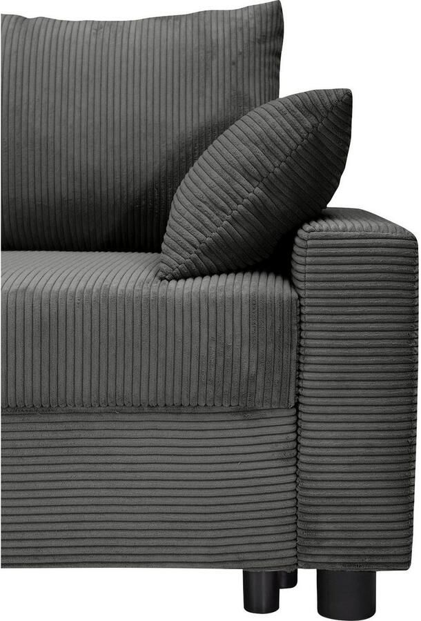 COLLECTION AB Hoekbank Parma L-vorm met slaapfunctie en bedlade inclusief kussens bonell-federkern - Foto 5