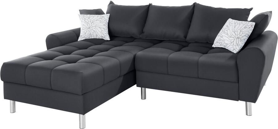 COLLECTION AB Hoekbank Rada L-vorm inclusief hocker slaapfunctie en binnenvering